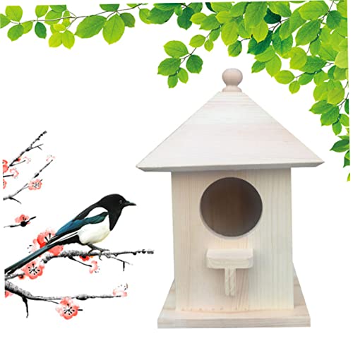 NOLITOY 2 Pcs Unfinished Bird Houses Unfinished Wood Birdhouse Kits Crafts for Kids Bird Houses for Outside Bird Feeders for Outside Hanging Outdoor NOLITOY