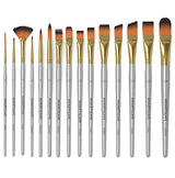 MyArtscape Supplies Paint Bundle - Oil Paint Set - 12ml x 24 Tubes - Lightfast - Heavy Body - Oil-based Colors - with Premium Set of 15 Short Handle MyArtscape