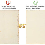 Blisstime 50PCS 4x4 Inch Wood Squares Unfinished Square Wood Pieces for Crafts,Painting, Writing, DIY Supplies, Engraving and Carving, Home Blisstime