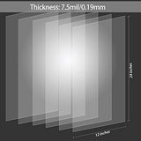 12 Pack 7.5 mil Blank Stencil Sheets 12 x 24 inch Mylar Sheet, Acetate Sheets for Crafts, Milky Translucent PET Template Material for Cricut, EGOSKY