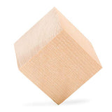 Unfinished Wood Cubes 2-1/2 inch, Pack of 4 Large Wooden Cubes for Wood Blocks Crafts and Decor, by Woodpeckers Woodpeckers
