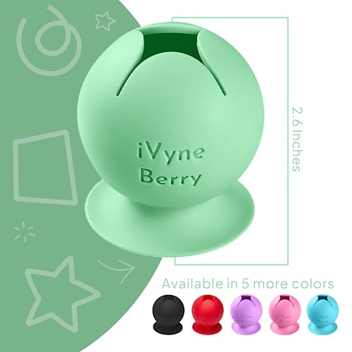 iVyne Berry Suctioned Vinyl Weeding Scrap Collector & Holder for Weeding Tools for Vinyl - Green - WoodArtSupply