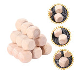 Kisangel 20Pcs Unfinished Wood dice Unfinished Wood Cube Wood Game dice Blank Wooden dice 16mm dice Unfinished Blank dice Blank Square Blocks Blanks Kisangel