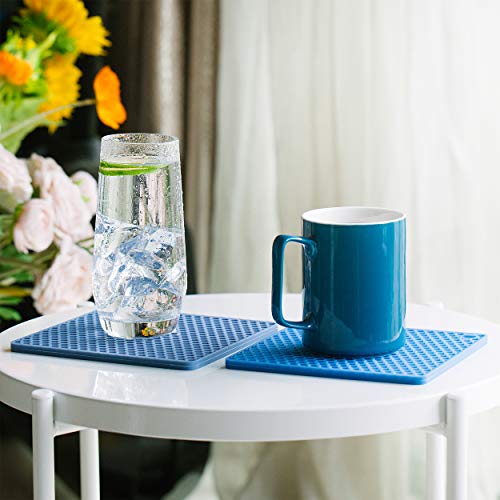 BTaT- Trivets for Hot Pots and Pans, 2 Pack, Trivets, Silicone Trivet, Hot Plate Holder, Trivets for Hot Dishes, Hot Pot Holder, Silicone Trivet Mat, Brew To A Tea