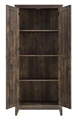 Ameriwood Home Farmington 32" Storage Cabinet in Brown SystemBuild