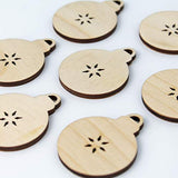 Ornament Bulb Star Cut Out Christmas Unfinished Wood Laser Cut Out Cutout Shape Crafts Sign DIY Ready to Paint or Stain Texan Wood Crafts