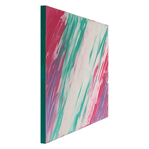 U.S. Art Supply 9" x 12" Birch Wood Paint Pouring Panel Boards, Studio 3/4" Deep Cradle (Pack of 4) - Artist Wooden Wall Canvases - Painting U.S. Art Supply
