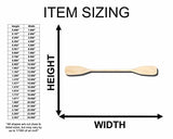 Unfinished Wood Kayak Oars Silhouette - Craft- up to 24" DIY 5" / 1/4" 24 Hour Crafts