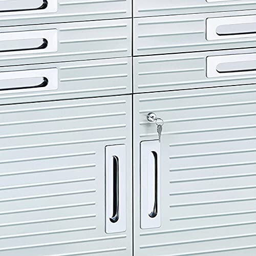 Seville Classics UltraHD Heavy Duty Rolling Cabinet Workbench Table w/Solid Wood Top, Workstation for Garage, Warehouse, Office, Workshop, 77" W x Seville Classics