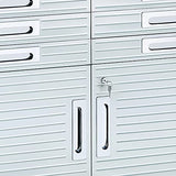 Seville Classics UltraHD Heavy Duty Rolling Cabinet Workbench Table w/Solid Wood Top, Workstation for Garage, Warehouse, Office, Workshop, 77" W x Seville Classics