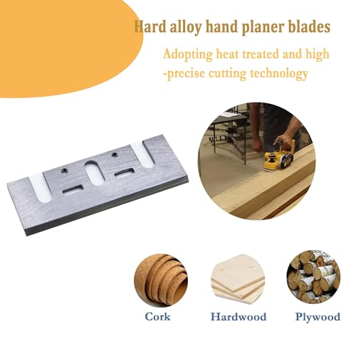 3-1/4-Inch planer blades 82mm Replacement For Makita 1900B KP0800，DeWalt DW6655 D26676 DW680 and Most Hand-Held Planer (Set of 4) HNF