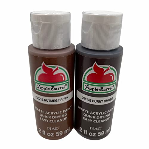 Dark Flesh Tone Acrylic Paint Set Apple Barrel