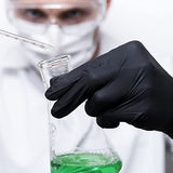 GMG SINCE1988 Exam Gloves, Nitrile Disposable Gloves Latex Free Powder Free, 50 Pack Black Nitrile Gloves, Large GMG SINCE1988