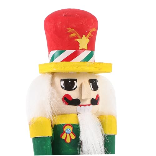 OFFSCH 1 Set White Nutcracker Home Decor Puppets Xmas Soldier Nutcracker Unfinished Wood Nutcracker Ornament Xmas Blank Nutcracker DIY Nutcracker OFFSCH
