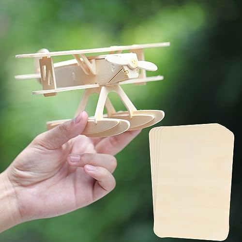 ZOENHOU 50 PCS 6 x4 Inch Unfinished Basswood Blanks, Rectangle Wood Pieces, Unfinished Wood Rectangles for Crafts Projects Painting Decoration ZOENHOU