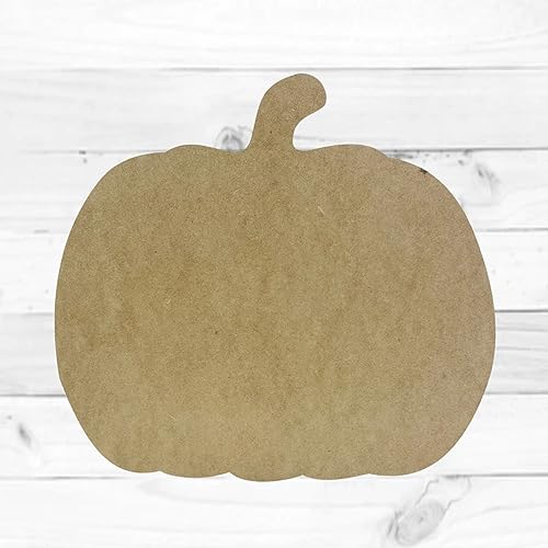 Pumpkin Unfinished Cutout, Fall Shape, Wooden Shape, Paintable Wooden MDF, Build-A-Cross Build-A-Cross