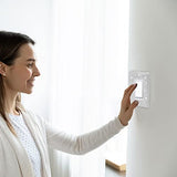 2 Pcs Silver Rhinestones Light Switch Cover,Silver Shiny Crystal Wall Plates Bling Decorative Wall Plate Single Toggle for Kitchen,Bedroom Sliverdew