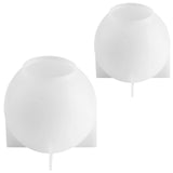 Sphere Resin Molds, 2 Pcs One-Piece 3D Silicone Globe Molds, Sphere Resin Casting Moulds, Large Ball Shape Epoxy Resin Molds for DIY Sphere Crafts, Varku