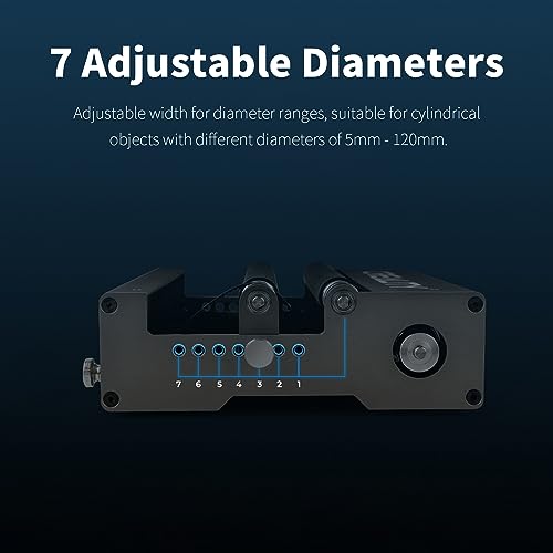 Creality Official Laser Rotary Roller, 360° Laser Engraver Y-axis Rotary Module for Engraving Cylindrical Objects, 7 Adjustment Diameters 5mm to Creality