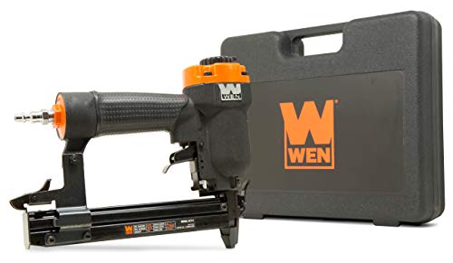 WEN 61711 18-Gauge 3/8-Inch to 1-Inch Air-Powered 1/4-Inch Narrow Crown Pneumatic Stapler , Black WEN