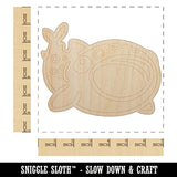 Fascinating Whale Shark with Open Mouth Unfinished Wood Shape Piece Cutout for DIY Craft Projects - 1/8 Inch Thick - 6.25 Inch Size Sniggle Sloth