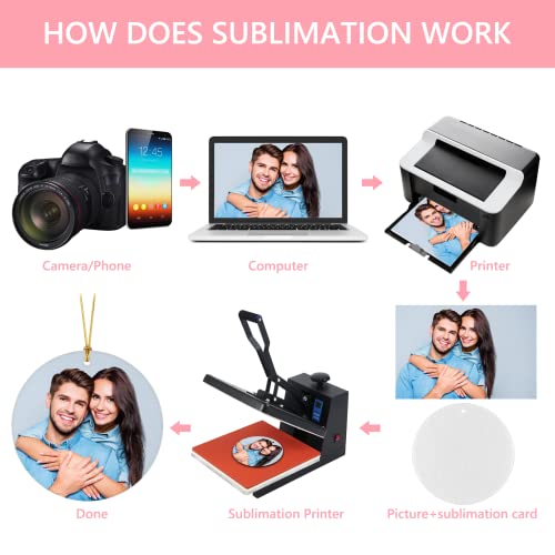 Wyleaves Sublimation Ornament Blanks, 20 PCS Sublimation Blanks Double Sized MDF Christmas Sublimation Ornaments Bulk for Gift Decoration, Vertical Wyleaves