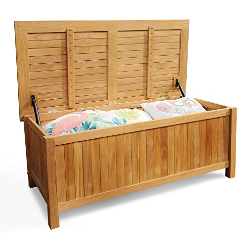 Cambridge-Casual AM-370218T Arie Storage Box, Natural Teak Cambridge Casual