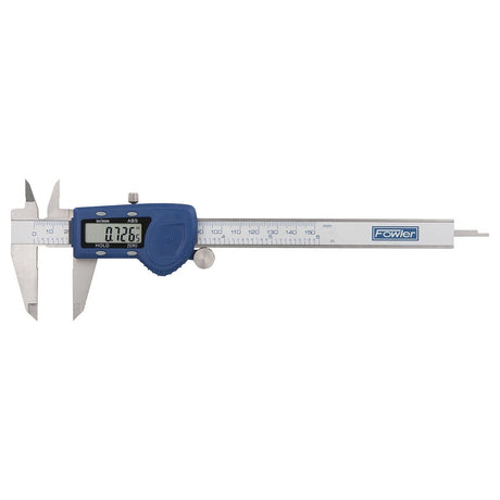 Fowler 54-101-150-2, Xtra-Value Cal Digital Caliper With 0-6"/150MM Measuring Range,Blue Fowler