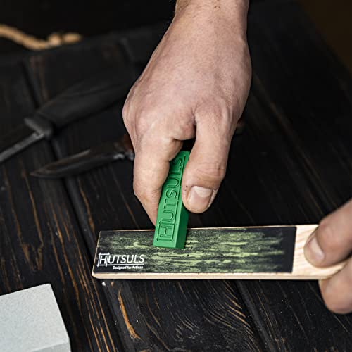 Hutsuls Pocket Knife Strop Kit - Get Razor-Sharp Edges with Pocket Leather Strop for Knife Sharpening, Easy to Use Knife Stropping Kit with Stropping Hutsuls