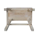 International Concepts 18-Inch Saddle Seat Stool, Unfinished IC International Concepts