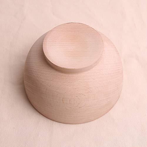 SUPVOX 2PCS Unfinished Wood Bowl Beech Bowl Wooden Bowl Soup Bowl Jewelry Holder Ready to Paint Craft Supplies - WoodArtSupply