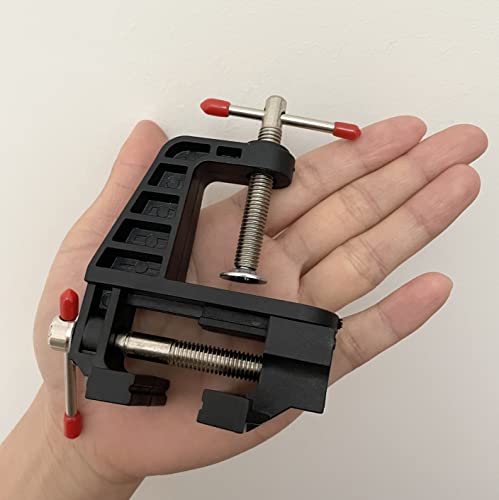 BUYSK Mini Table Clamp Small Hobby Bench Vice for Repairs Modelling Painting and Crafting (Black) BUYSK