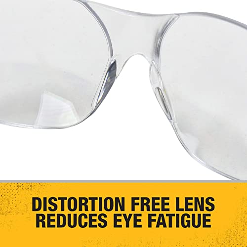 Dewalt DPG54-1D Protector Clear High Performance Lightweight Protective Safety Glasses with Wraparound Frame DEWALT