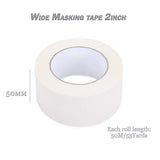Zo.Yehaa Masking Tape 2 inch Wide, Beige White Painters Tape General Purpose Tape for Crafts Painting Labeling Decoration School Projects Home Zo.Yehaa