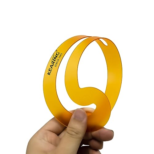 KEARING French Curve Template Set of 8, Multifunctional Geometric Drawing Ruler Flexible Plastic Drafting Measuring Tool Drawing Templates KEARING
