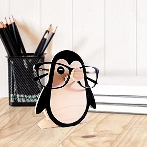 Creative Animal Glasses Holder Handmade Wood Carved Animal Eyeglass Holder Stand Wooden Spectacle Frame Sunglasses Display Stand for Home Table Decor FLAUU