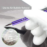 Weeding Pen for Vinyl Weeder Pen Tool Air Release Pin Pen Tool Stainless Steel Point Retractable Craft (Purple) aigHOMnE