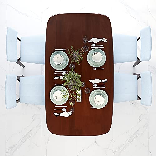 WoodShine Mid Century Modern Real Solid Wood Dining Table,Working Desk,Walnut,47inch WoodShine