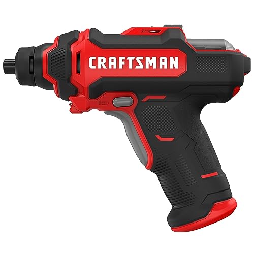 CRAFTSMAN 4V Cordless Screwdriver with Charger and Screwdriving Bits Included (CMHT6650C) - WoodArtSupply