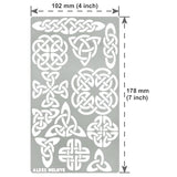 Aleks Melnyk #32 Metal Journal Stencil, Pyrography Celtic Patterns, Wicca Stencil, Celtic Knot Stencil, Viking Stencil, Wood Burning Template, Wood - WoodArtSupply