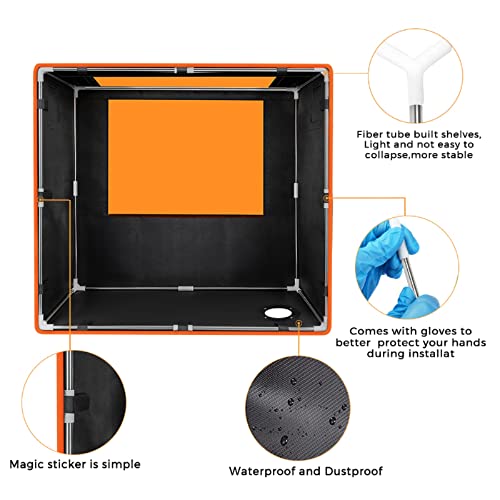 Twotrees Laser Engraver Enclosure, Fireproof and Dustproof Protective Cover for Most Laser Engraving Machine, Insulates Against Smoke and Odor, Noise - WoodArtSupply