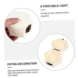 Abaodam 2pcs Hexagonal Jewelry Box Unfinished Wooden Wedding Kids Jewelry Organizer Jewelry Organizer Clear Jewelery Organizer Treasure Chest for Abaodam