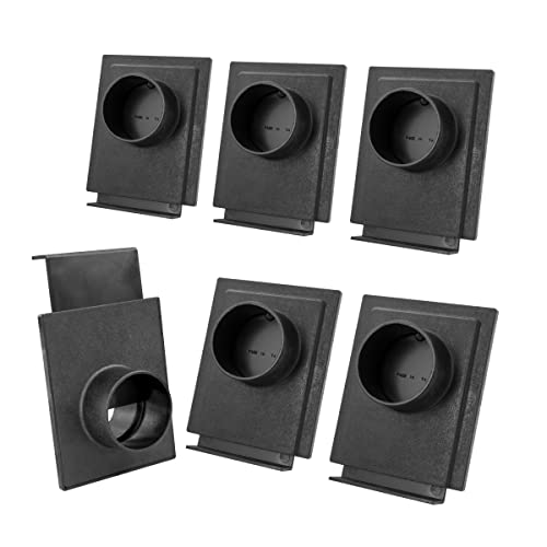 POWERTEC 70133-P6V 2-1/2-Inch Blast Gate for Dust Collector, Dust Collection Fittings, 6 PK POWERTEC