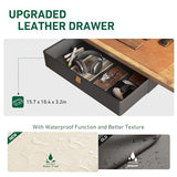 FEZIBO 55 x 24 Inches Standing Desk with Drawer, Adjustable Height Electric Stand up Desk, Sit Stand Home Office Desk, Ergonomic Workstation Black FEZIBO