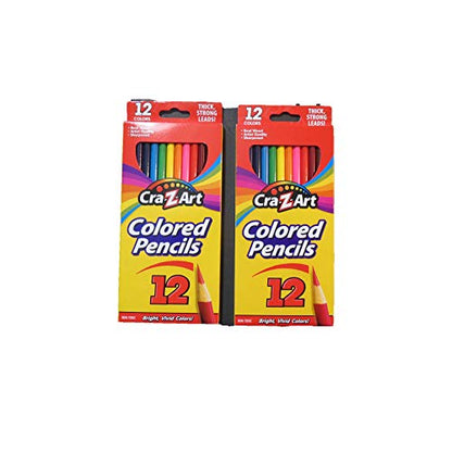 Cra-Z-art Colored Pencils, 12 Count (2 pack)2 - WoodArtSupply