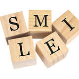 HOZEON 60 PCS 2 Inches Wooden Cubes, Natural Unfinished Wood Blocks, Strong and Durable Wood Square Blocks for Painting, Puzzle Making, Decorating, HOZEON