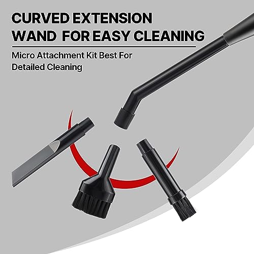 Shop-Vac Micro Cleaning Nozzle Kit, 1-1/4" Detailed-Cleaning Attachments for Compact Wet Dry Shop Vacuum, Storage Bag Included, 6 Pieces Shop-Vac