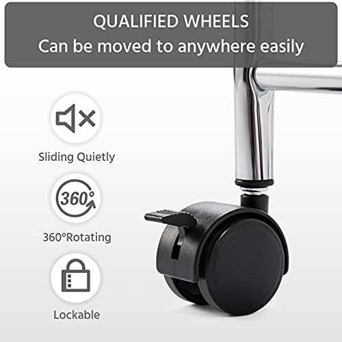 Yaheetech Rolling Storage Cart with 4 Drawers 2 Shelves Plastic Trolley on Wheels for Home Office School Beauty Salon, Black Yaheetech