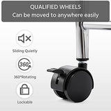 Yaheetech Rolling Storage Cart with 4 Drawers 2 Shelves Plastic Trolley on Wheels for Home Office School Beauty Salon, Black Yaheetech