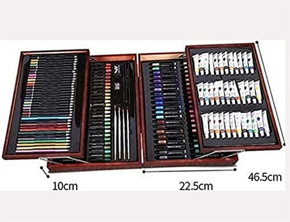 DDYYCX Art Supplies, 174 Piece Deluxe Wooden Art Set, Coloring Drawing Art Set, Drawing Art Kit with Crayons, Oil Pastels, Colored Pencils, Sketch - WoodArtSupply